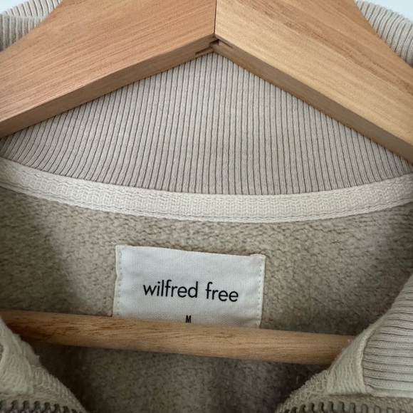Wilfred Free Cream Ribbed Collar Sweater - Picture 4 of 4